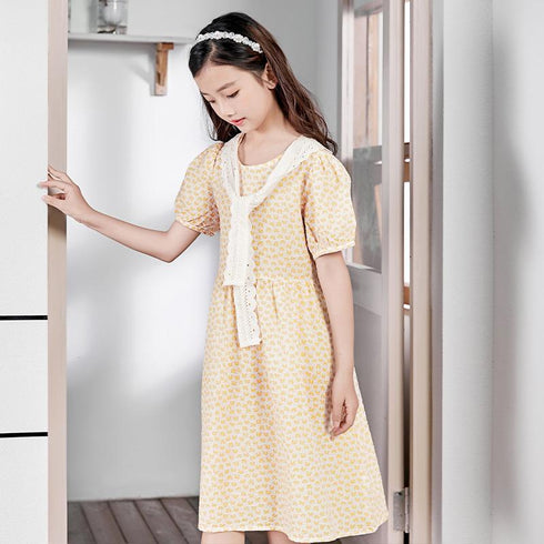 Academic Navy-Collar Princess Dress